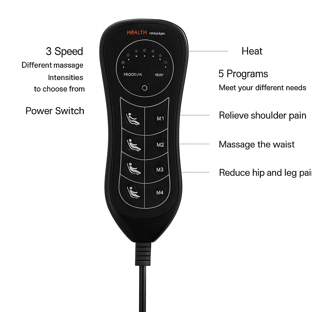 Premium Full-Body Vibration Massage Seat Cushion