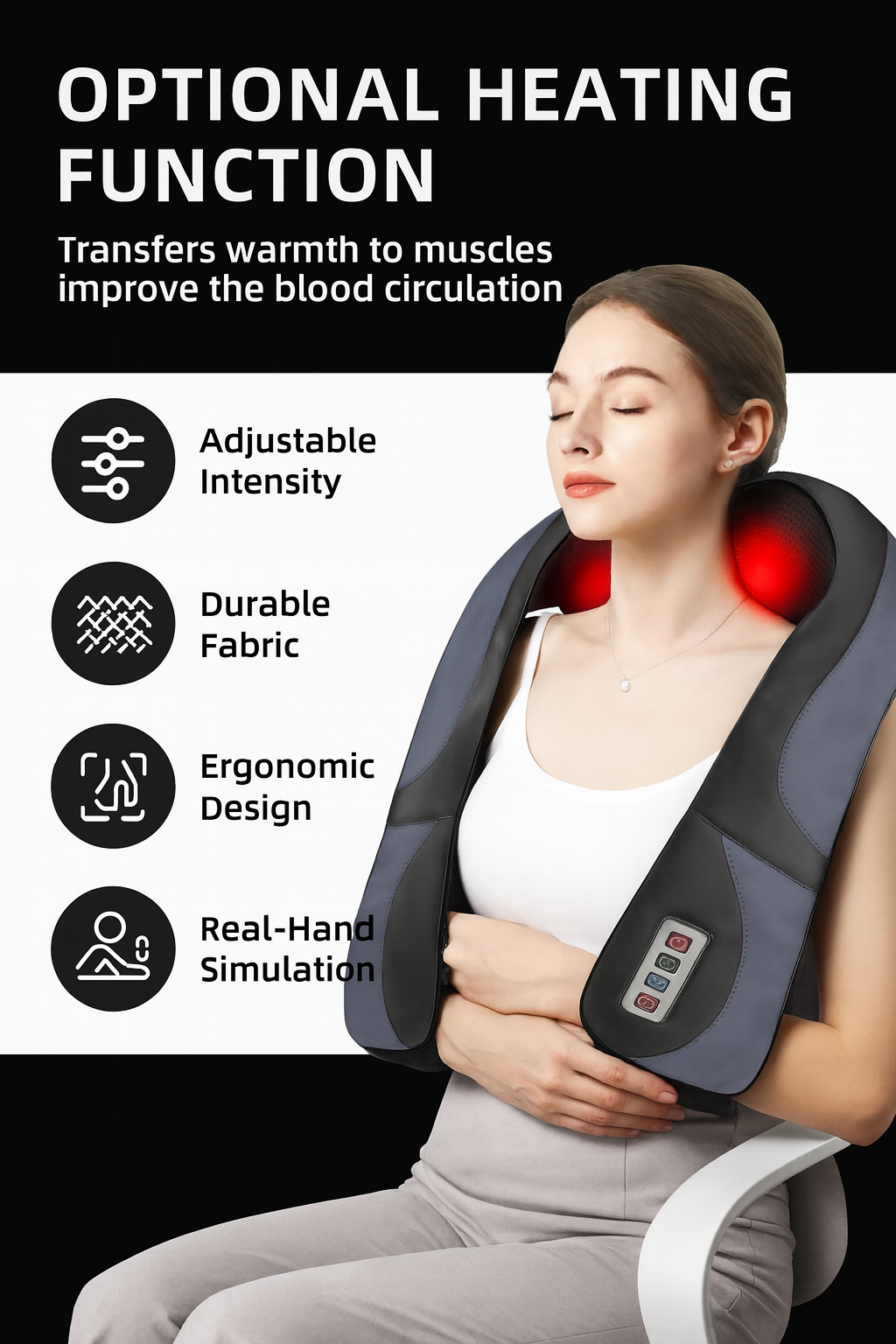 Smart Heated Neck & Shoulder Massager