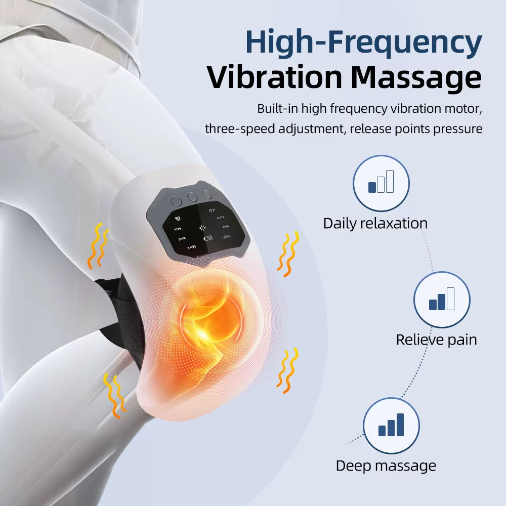 Smart Knee Massager Hot Compress Knee Relaxing Massager Infrared Heating Vibration Knee Pain Relief Elbow Shoulder Massager